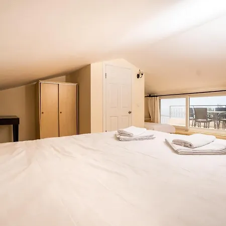 Delightful Flat Close To Public Beach With Shared Pool And Terrace With A Stunning View In Apartment
